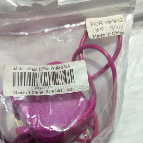Versa 2 by FitTurn 2 Pack Hot Pink Charging Set - Picture 6 of 6